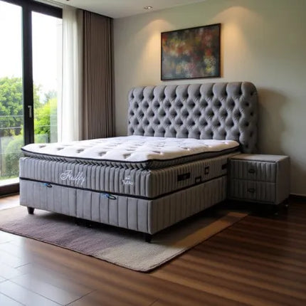 Boxspring Met Opbergruimte - Fluffy