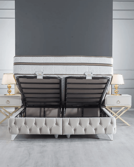 boxspring met traagschuim matras