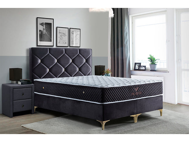 Boxspring Met Opbergruimte | Platin