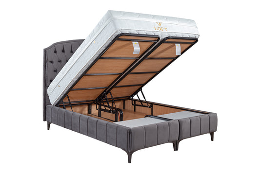 Boxspring Met Opbergruimte En Lade | Loft