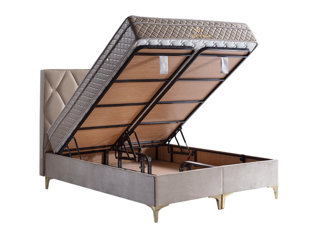 Boxspring Met Opbergruimte | Retro